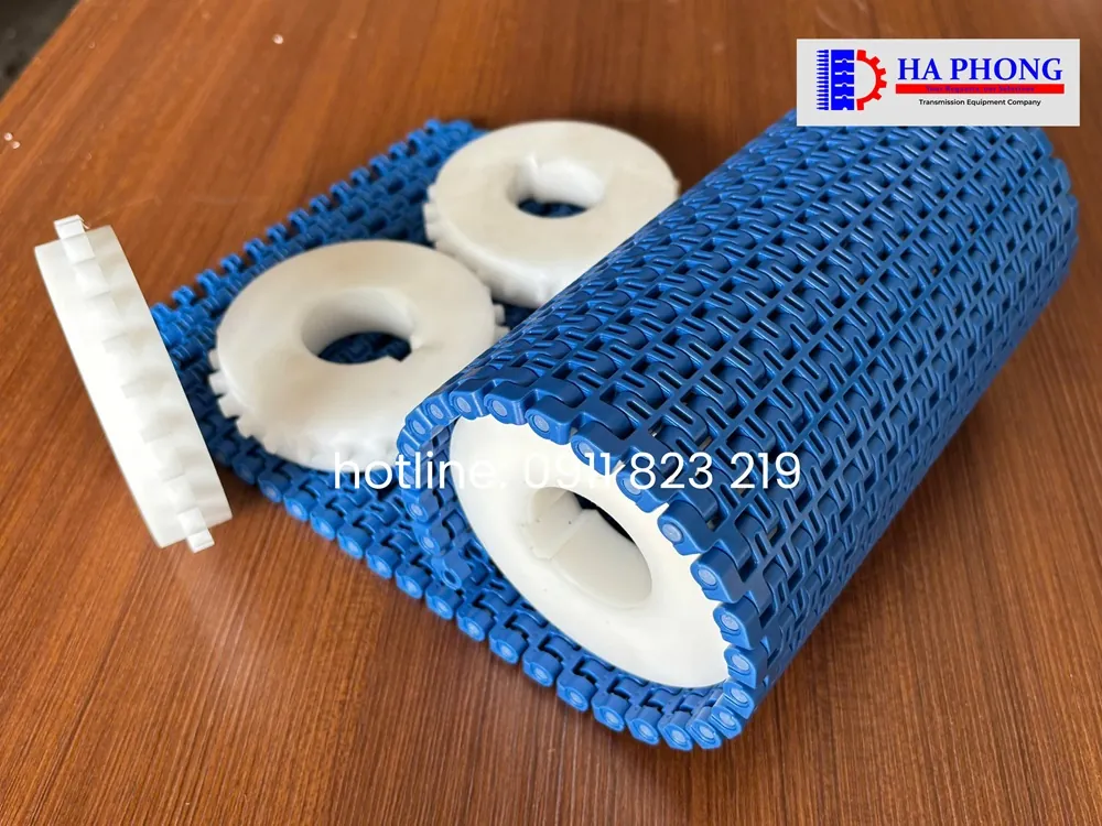 Băng tải nhựa Hong’s belt HS 1500B mặt hở bước 12.7mm Băng tải Hong’s belt HS 1500B mặt hở bước 12.7mm