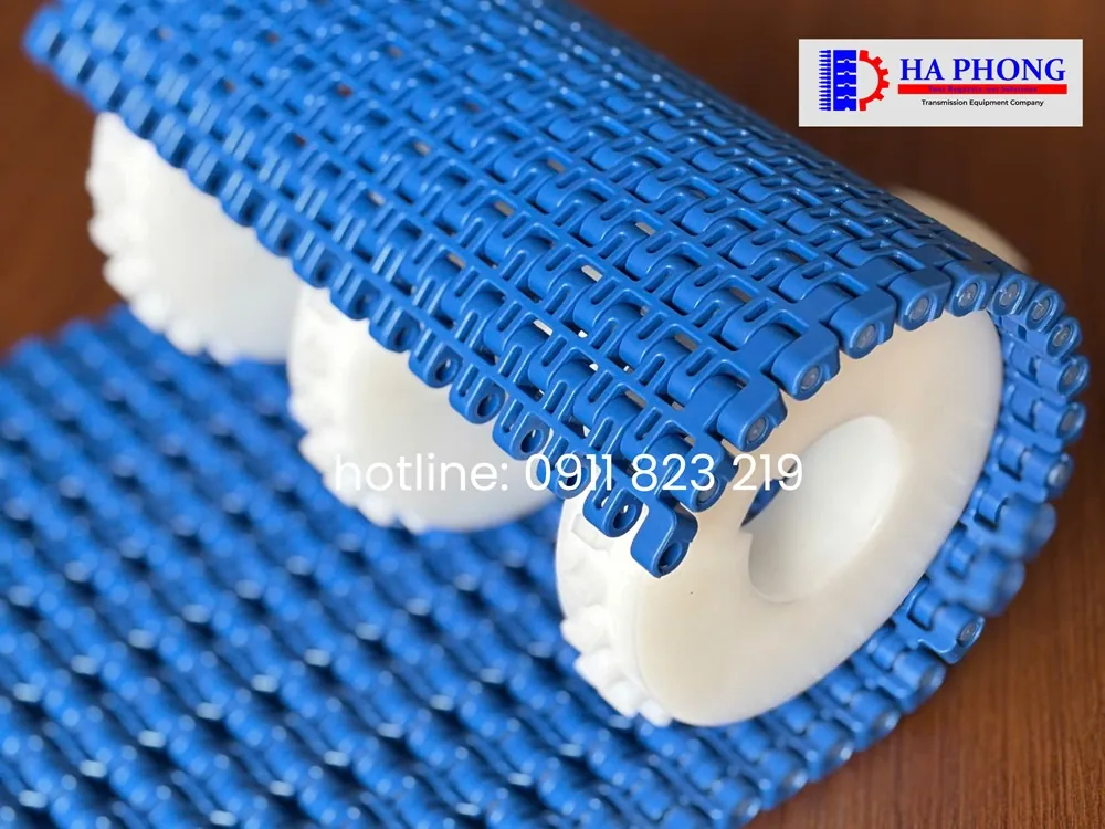 Băng tải nhựa Hong’s belt HS 1500B mặt hở bước 12.7mm Hong’s belt HS 1500B