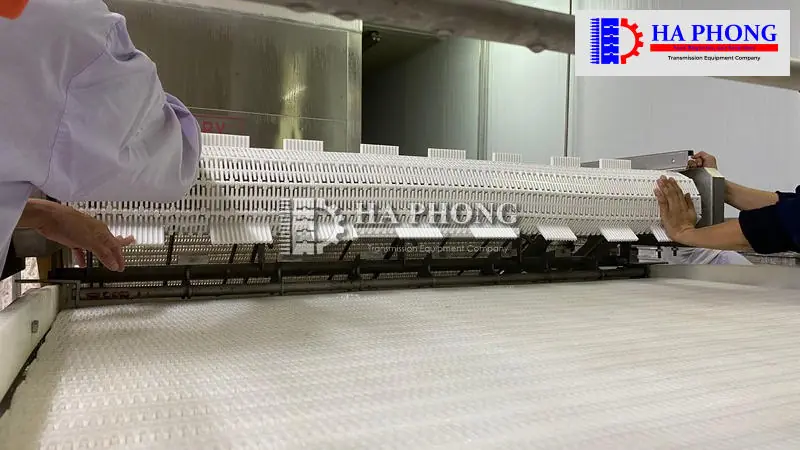 Băng tải nhựa Hong's belt HS-103B-HD-N Băng tải nhựa modular HONGSBELT-HS-103B-HD-N