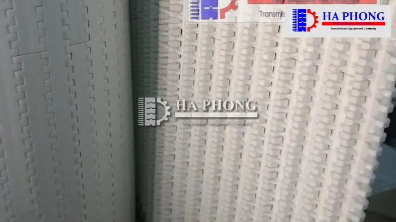 Băng tải nhựa Hong’s belt HS 1100 A-N bước 15.2mm Ưu điểm của băng tải Series HS-1100-N