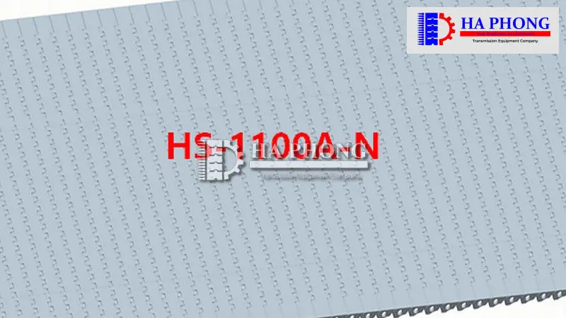 Băng tải nhựa Hong’s belt HS 1100 A-N bước 15.2mm Thiết kế băng tải nhựa Hong’s belt HS 1100 A-N bước 15.2mm