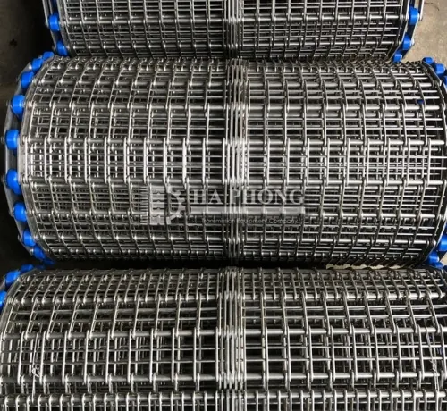 Băng tải lưới inox dạng eyelink