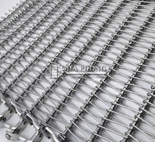 Băng tải lưới inox chạy xoắn ốc