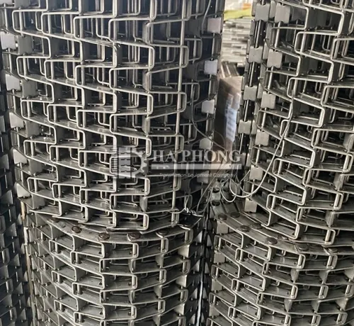 Băng tải lưới inox dạng phẳng flat belt