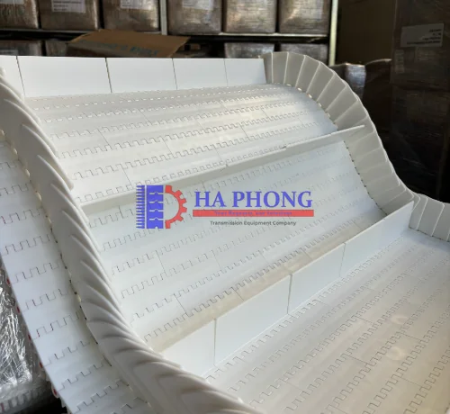 Băng tải nhựa Hong’s belt HS 200A-HD mặt kín bước 25.4mm