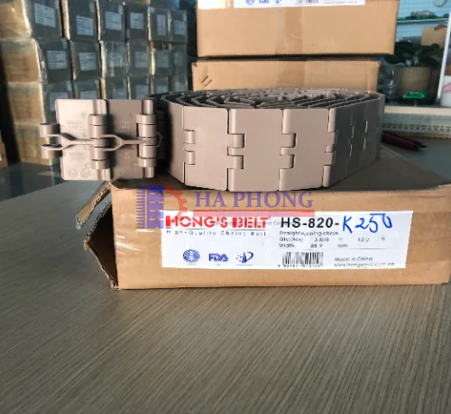 Băng tải xích nhựa Hong’s Belt dòng 820 Băng tải xích nhựa Hong’s Belt dòng 820