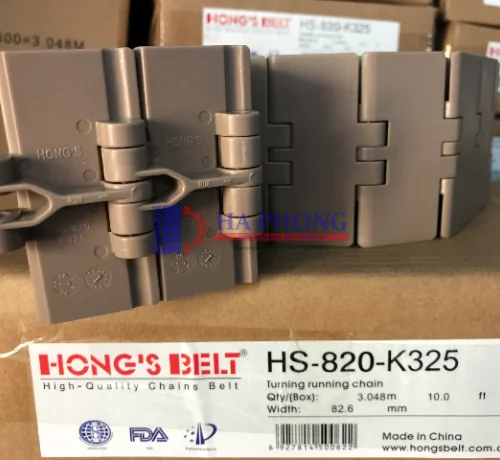 Băng tải xích nhựa Hong’s Belt dòng 820 Băng tải xích nhựa Hong’s Belt dòng 820
