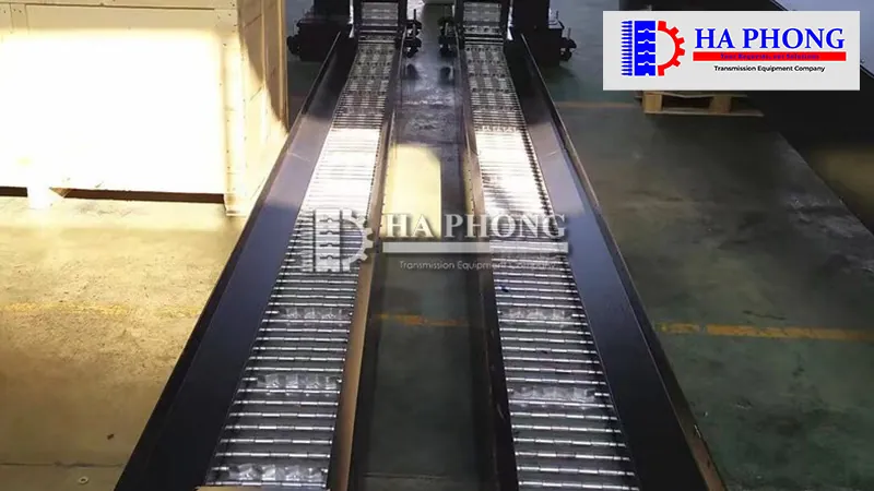 hình ảnh Băng tải chip tấm bản lề