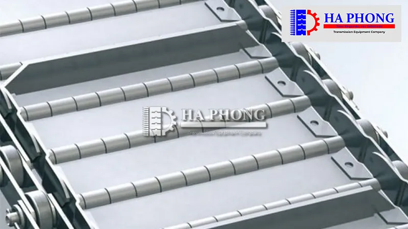 Băng tải Inox tấm bản lề