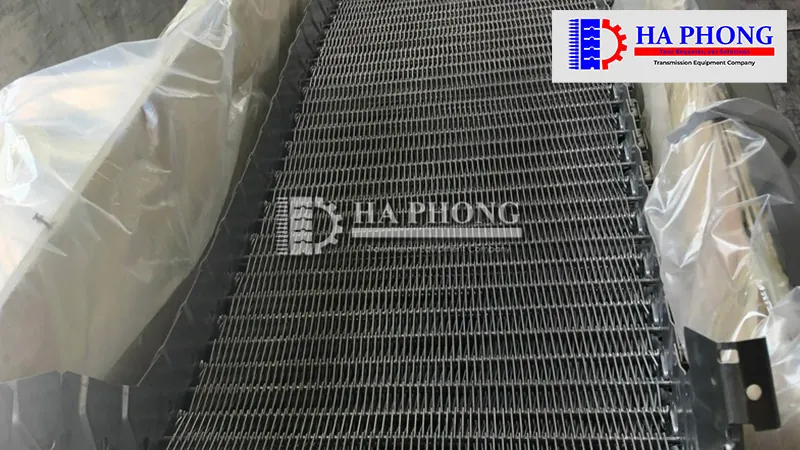 băng tải lưới Inox xoắn ốc Hà Phong
