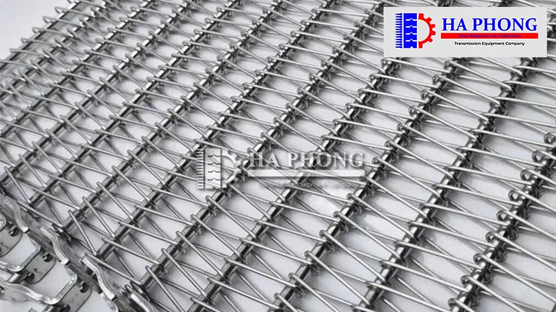 Băng tải lưới inox xoắn ốc spiral