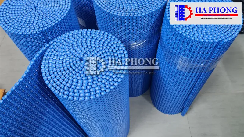 Băng tải nhựa Hong’s belt HS 1500B mặt hở bước 12.7mm Băng tải nhựa HS 1500B mặt hở bước 12.7mm