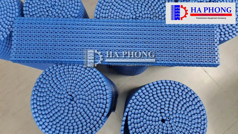 Băng tải nhựa Hong’s belt HS 1500B mặt hở bước 12.7mm Băng tải HS-1500B