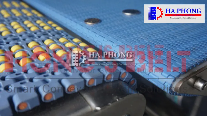 Băng tải nhựa Hong’s belt HS 4000A bước siêu nhỏ 5mm Ưu điểm băng tải HS-4000A