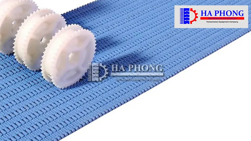 Băng tải nhựa Hong’s belt HS 4000A bước siêu nhỏ 5mm Băng tải nhựa HS-4000A