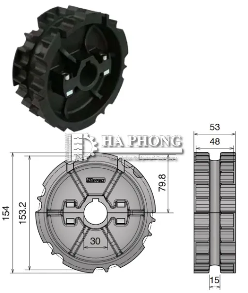 Nhông chủ động xích 820