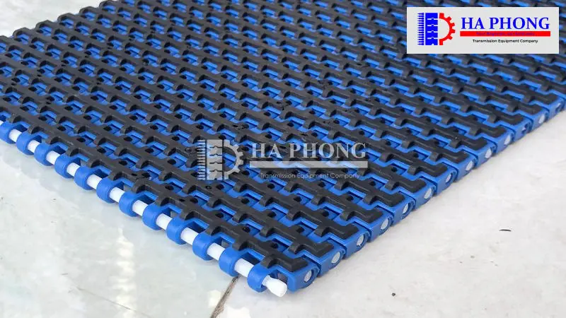 Băng tải nhựa Hong’s belt HS 1500 bước 12.7mm Cấu tạo băng tải nhựa Hong’s belt HS 1500