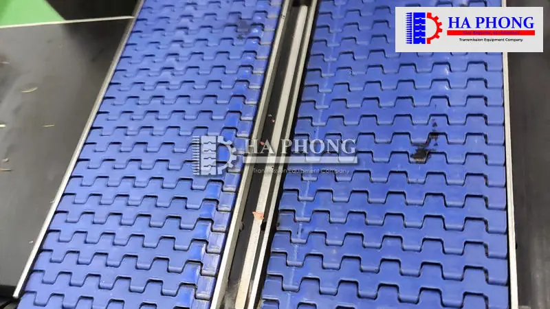Băng tải nhựa Hong’s belt HS 1500 bước 12.7mm Ưu điểm của băng tải nhựa Hongsbelt HS 1500 bước 12.7mm