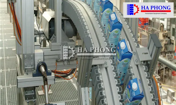 băng tải xích gắp chai Gripper chain
