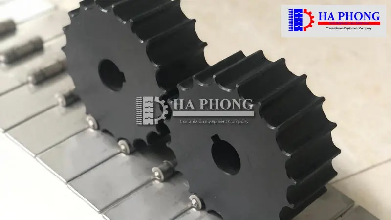 Băng tải xích Inox - Slat top chain Xích Inox Chạy Thẳng và Chạy Cong