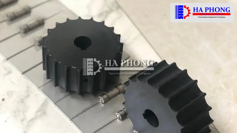 Băng tải xích Inox - Slat top chain hệ thống băng tải Slat Top Chain
