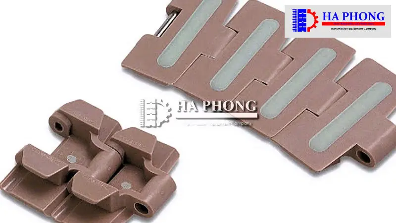 Xích nhựa 820/880 bề mặt cao su băng tải Xích nhựa 820/880 Bề mặt phủ cao su