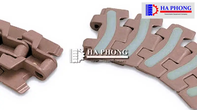 Xích nhựa 820/880 bề mặt cao su Ứng dụng Xích nhựa 820/880