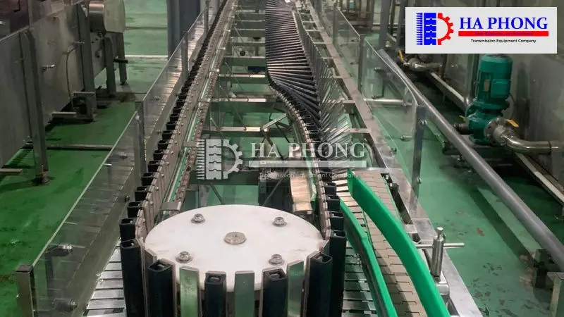 Tìm hiểu về băng tải xích - Cấu tạo, phân loại và ứng dụng Băng tải xích