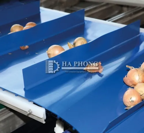 Băng tải PU đồng nhất dán gờ