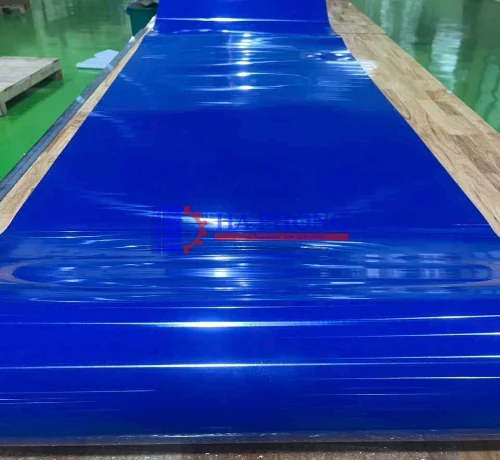 Băng tải PU đồng nhất nối bản lề nhựa