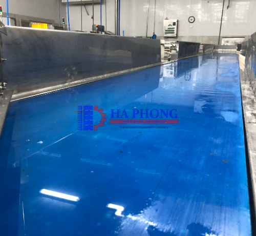 Băng tải PU đồng nhất nối bản lề nhựa