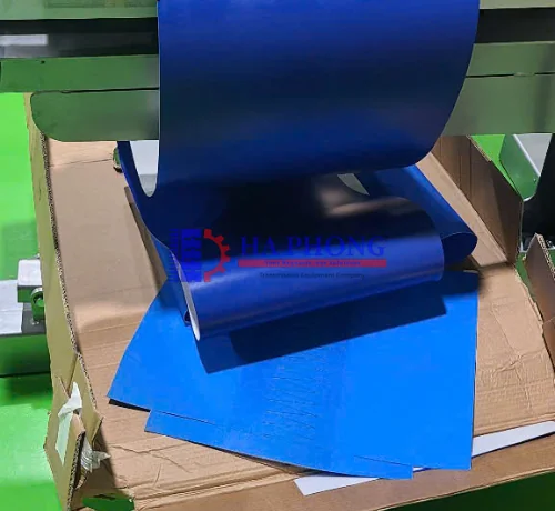 Băng tải PU Habasit TT12 Matt Blue Frayless