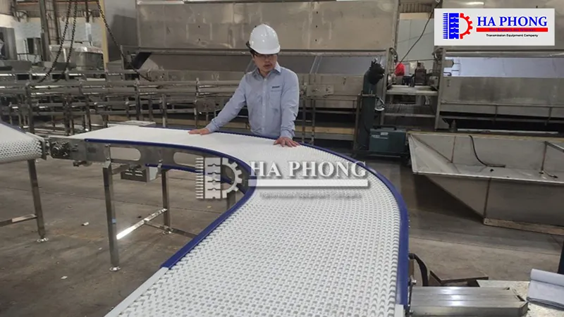 Ứng dụng băng tải nhựa Habasit M2540