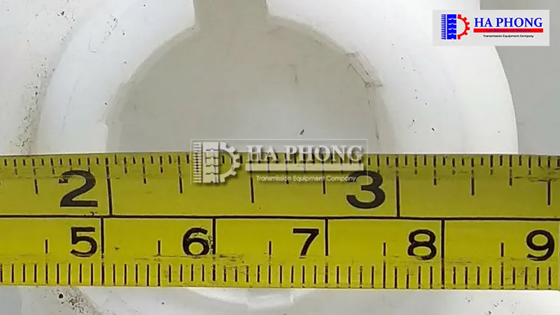 Mẫu bánh nhông Băng tải nhựa habasit M2511 cũ đã qua sữ dụng