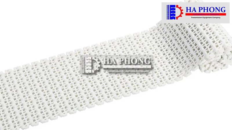 Băng tải nhựa HS 2500B mặt hở bước 25.4mm