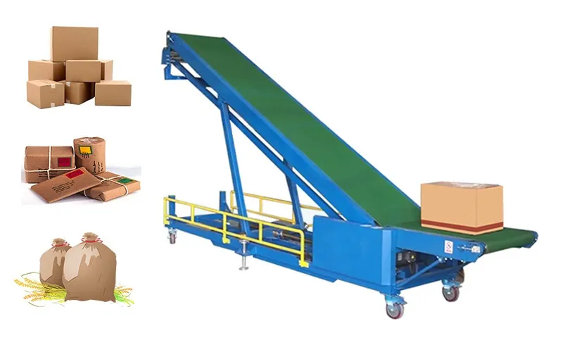 Ứng dụng băng tải nâng hạ phổ biến hiện nay