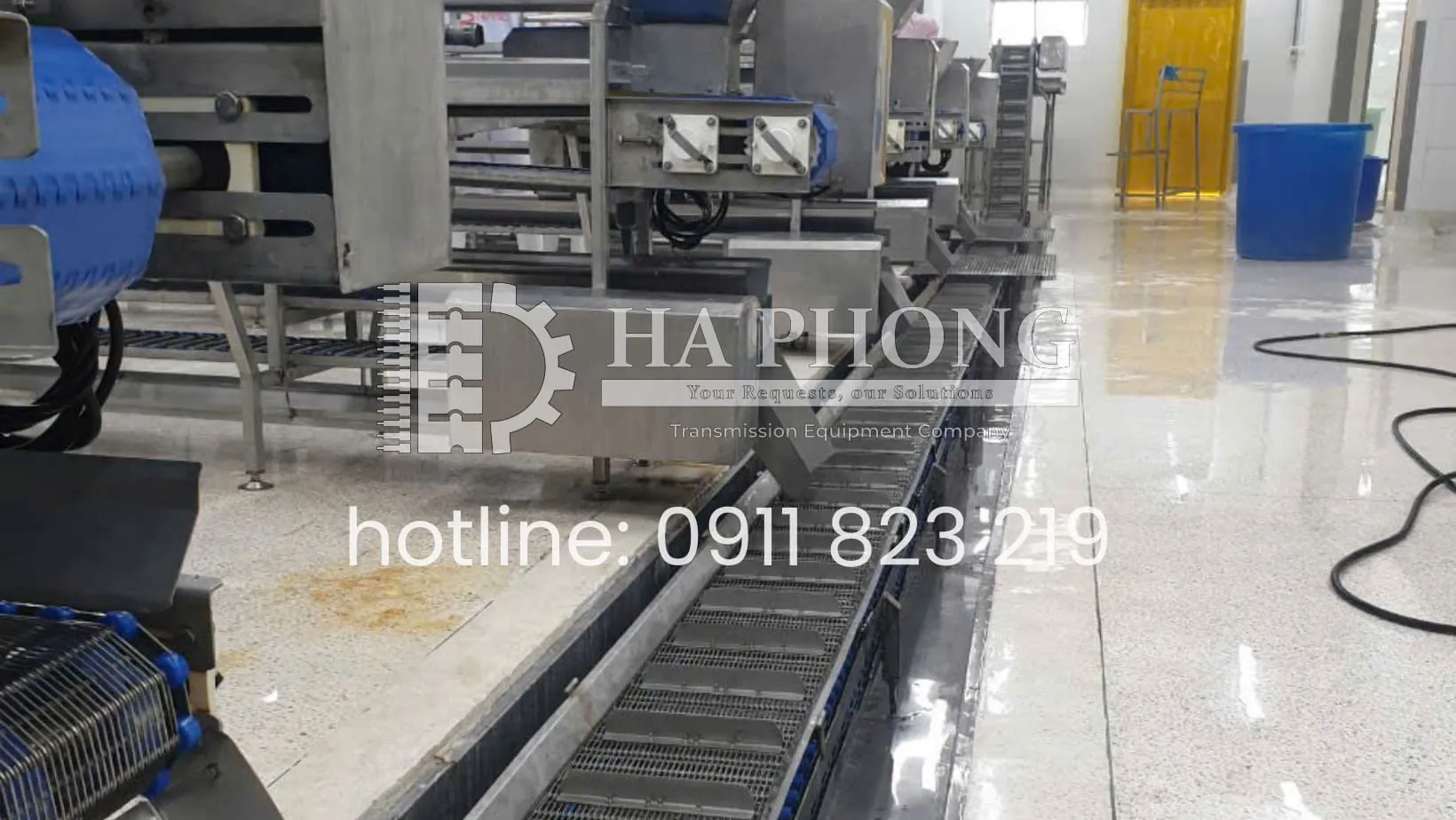 Băng tải lưới inox – thiết bị không thể thiếu trong nhà máy thủy sản hệ thống băng tải lưới