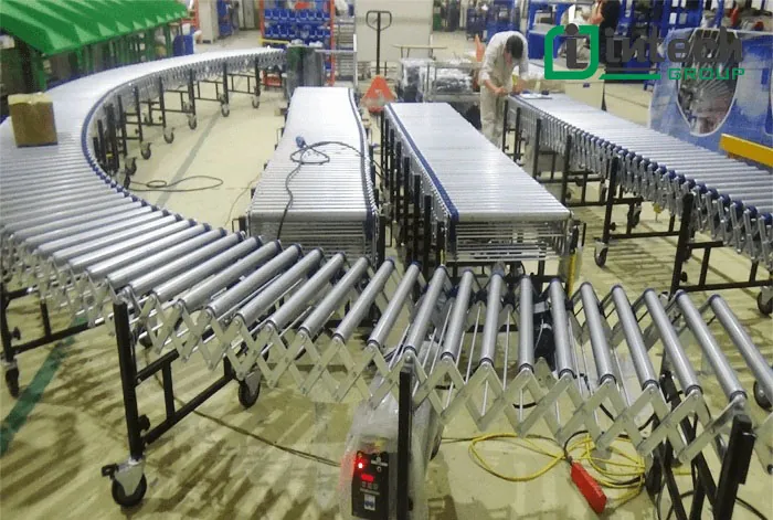 Ứng dụng của băng tải xếp trong công nghiệp