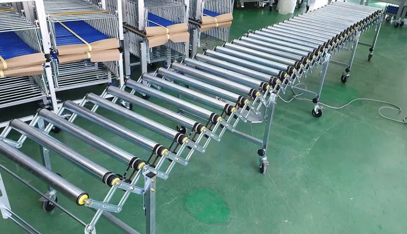 Lưu ý khi sử dụng băng tải con lăn xếp