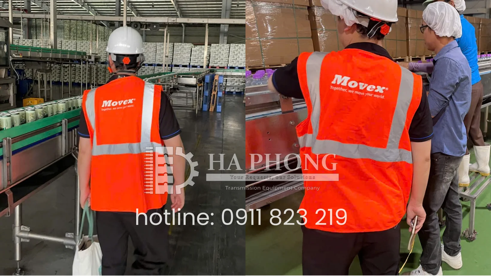 Tư vấn sản phẩm băng tải Movex cho nhà máy bia