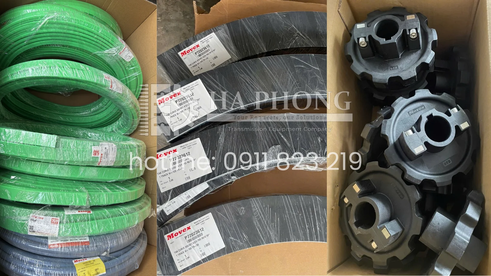 Combo phụ kiện băng tải Movex cao cấp