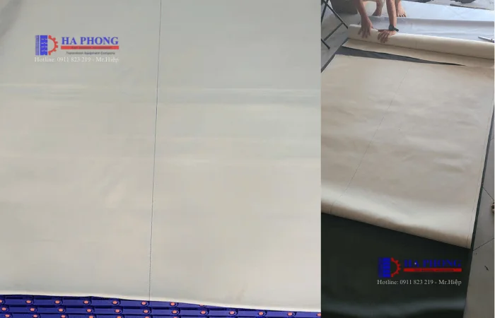 Băng tải Cotton ứng dụng trong nhà máy bánh - Ngành thực phẩm