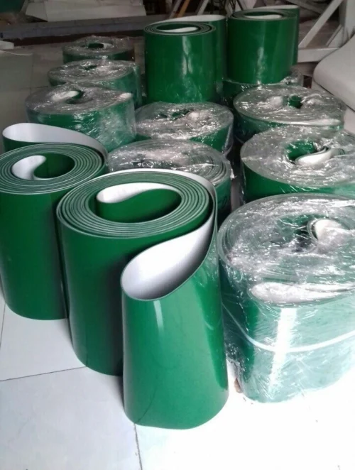 Băng tải PVC xanh trơn dày 5mm