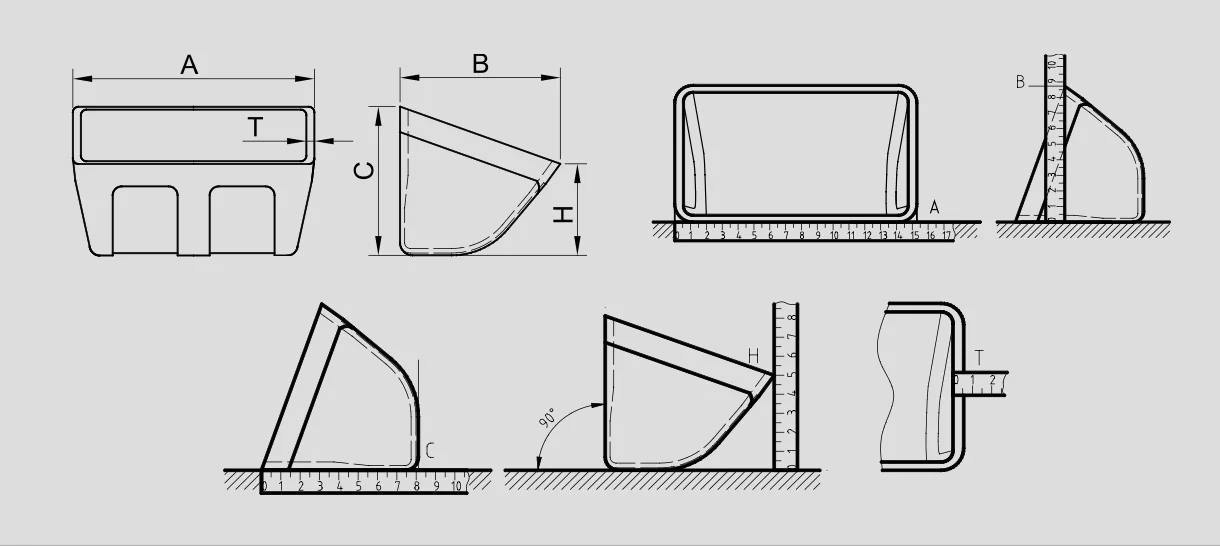 Bản vẽ thiết kế gầu tải nhựa