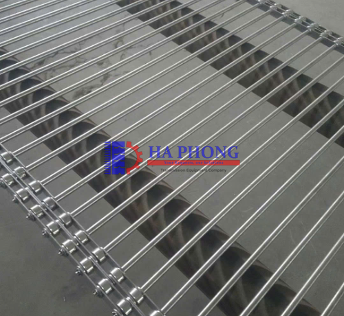 Băng tải inox cây ty (băng tải đũa)