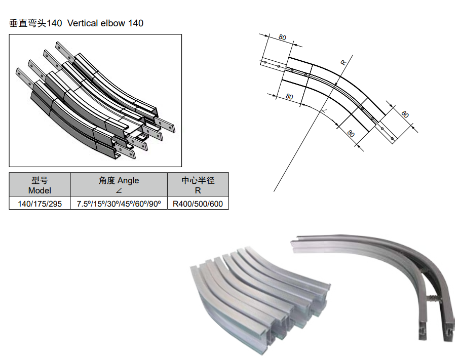 Cơ cong lên dốc W295-15°-R500 Cơ cong lên dốc W295-15°-R500