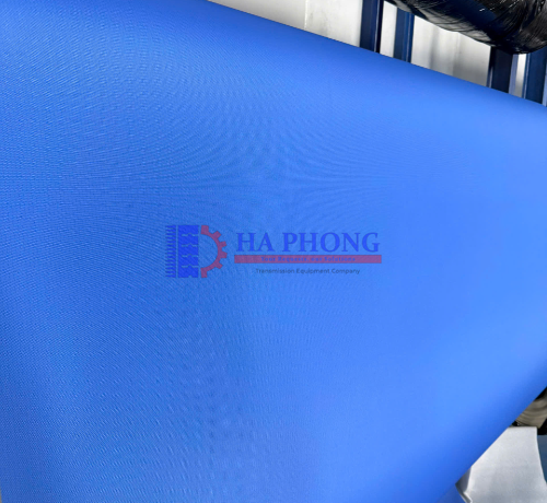 Băng tải PU xanh 2 mặt nhám Băng tải PU xanh 2 mặt nhám