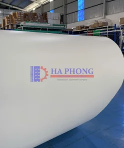 Băng tải PVC trắng trơn 2 lớp bố
