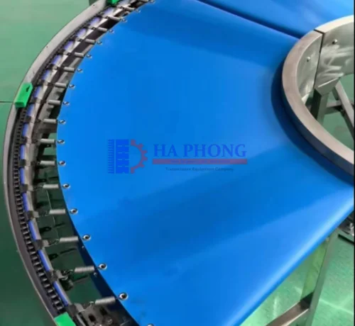 Băng tải PU xanh dương 0.8mm ngành thực phẩm