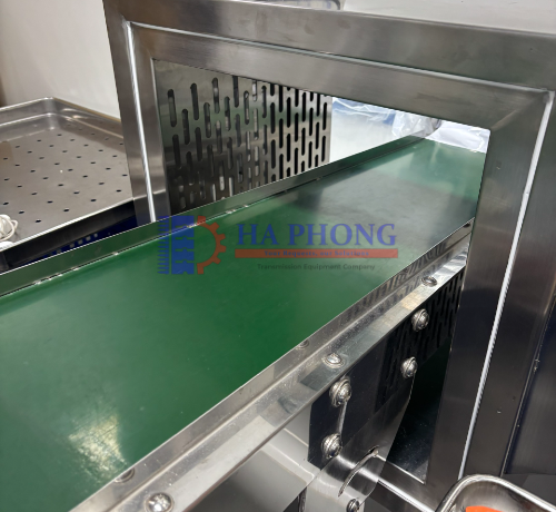 Băng tải PVC màu xanh 2 lớp bố, dày 3mm
